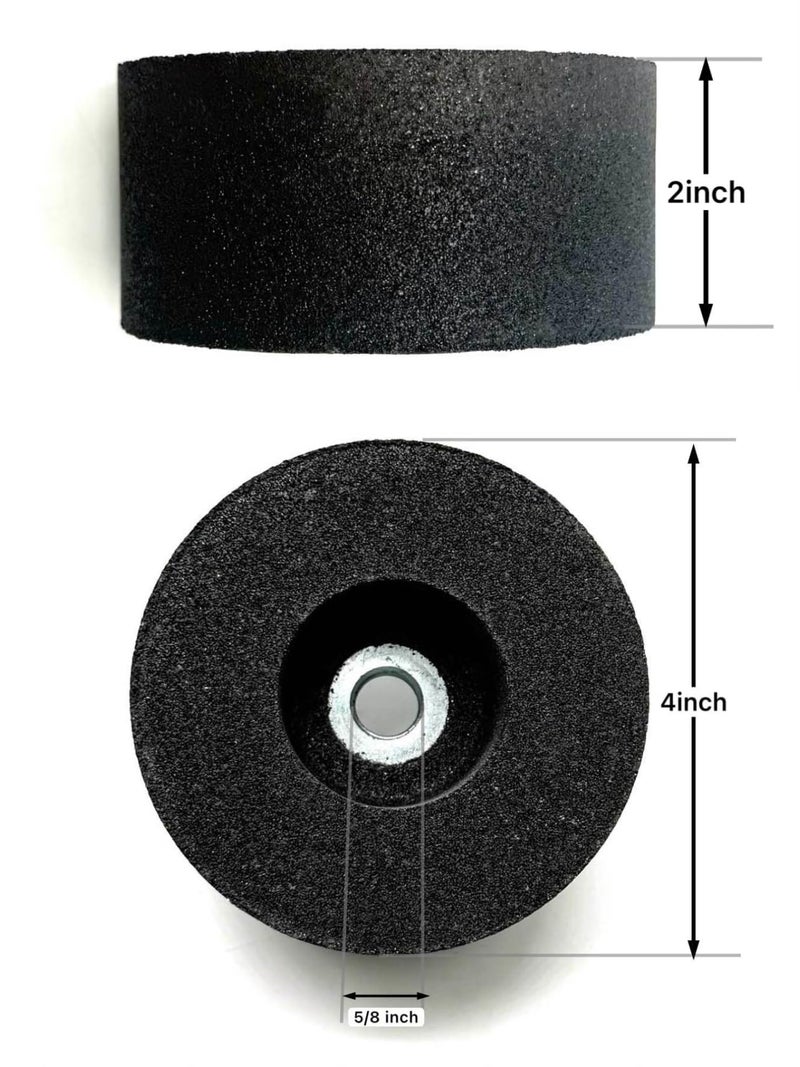SIGNI 4 Inch Green Grinding Stone with 5/8-11 Thread (1 Pack, 4X2X5/8-11,60 Grit) - Image 4